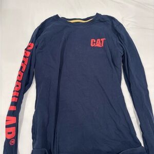 CAT Navy Long Sleeve Shirt